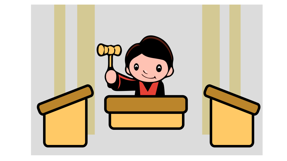 Juzgado. Es el lugar donde acuden personas para que un Juez o Juez resuelva sus problemas